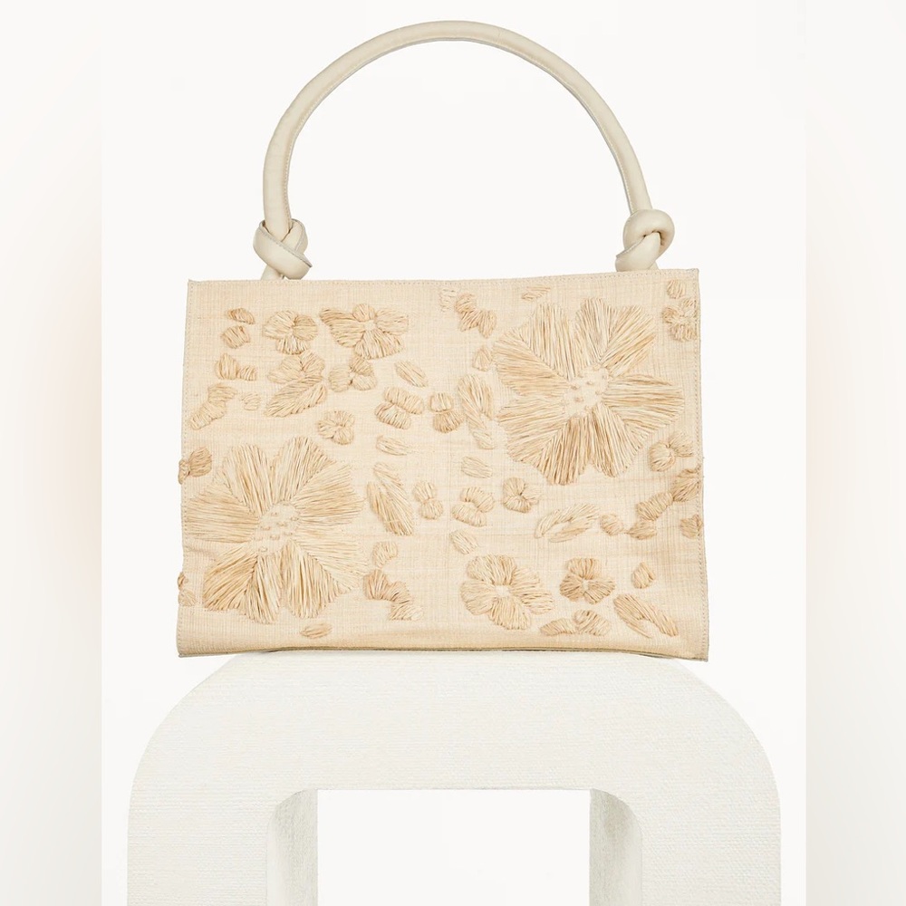 NWT Cult Gaia Bloom Raffia Tote